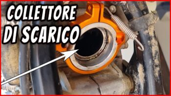 Protezione del collettore di scarico moto 2t