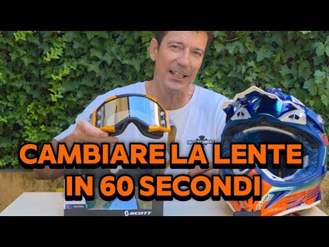 Come cambiare la lente nelle maschere Scott